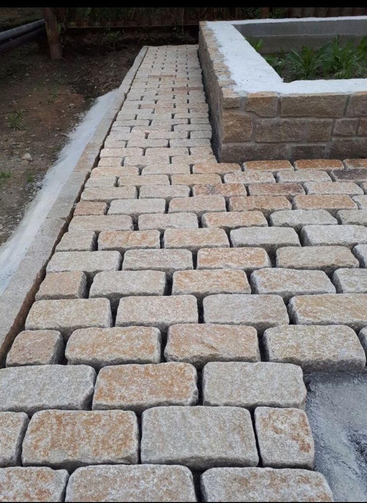 Брусчатка тротуарная, бордюрный камень